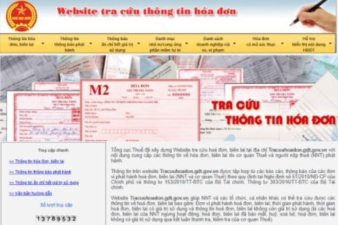 The General Department of Taxation's electronic receipts portal. — Photo courtesy of GDT