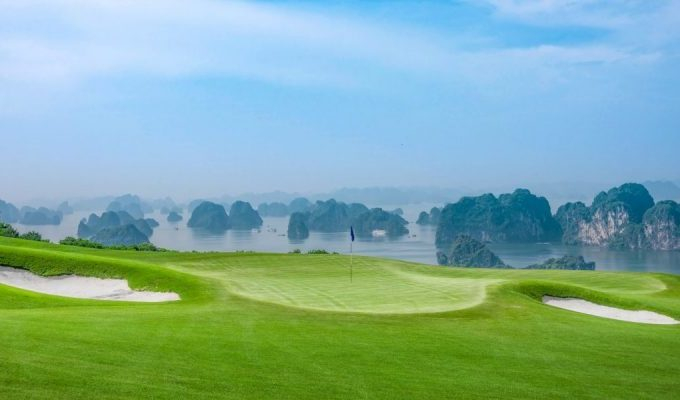 FLC Ha Long Golf Club overlooks Ha Long Bay in the northern province of Quang Ninh. Photo courtesy of FLC Ha Long Golf Club