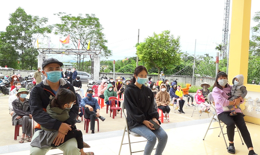 Mỗi khu vực tiêm đều được thực hiện theo quy trình khoa học, đảm bảo quy định 5K.