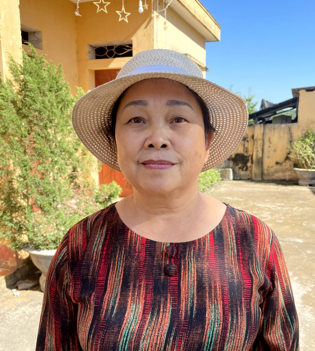 Bà Hà Thị Lý, 58 tuổi, xã Đông Ngũ.