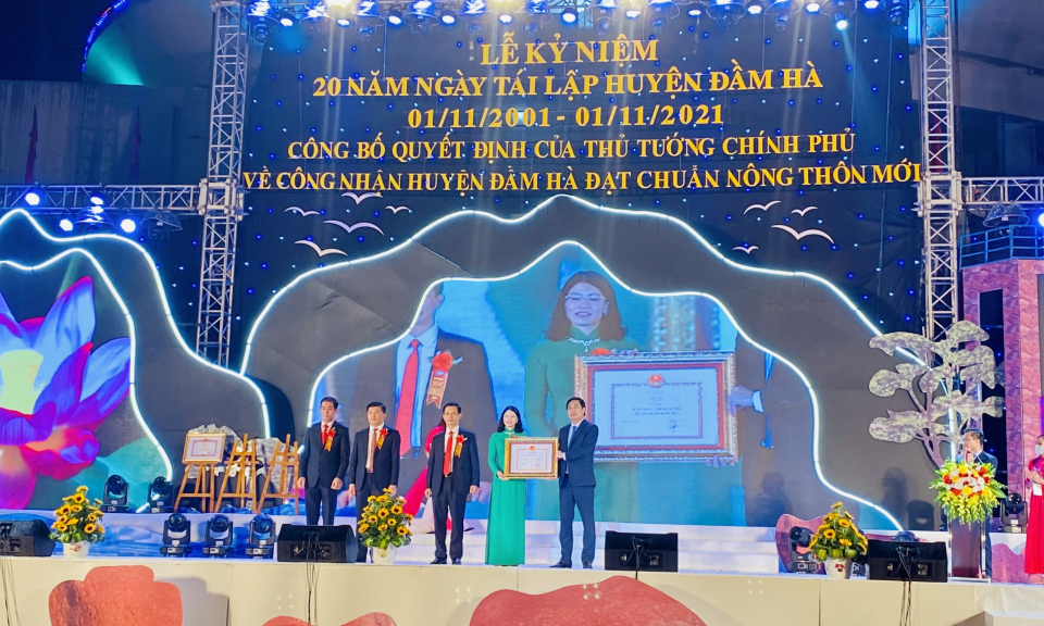 Đầm Hà: Kỷ niệm 20 năm ngày tái lập huyện 