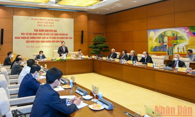 Tọa đàm xây dựng, thi hành pháp luật, hoàn thiện Nhà nước pháp quyền XHCN