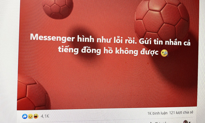 Hàng loạt dịch vụ của Facebook gặp sự cố
