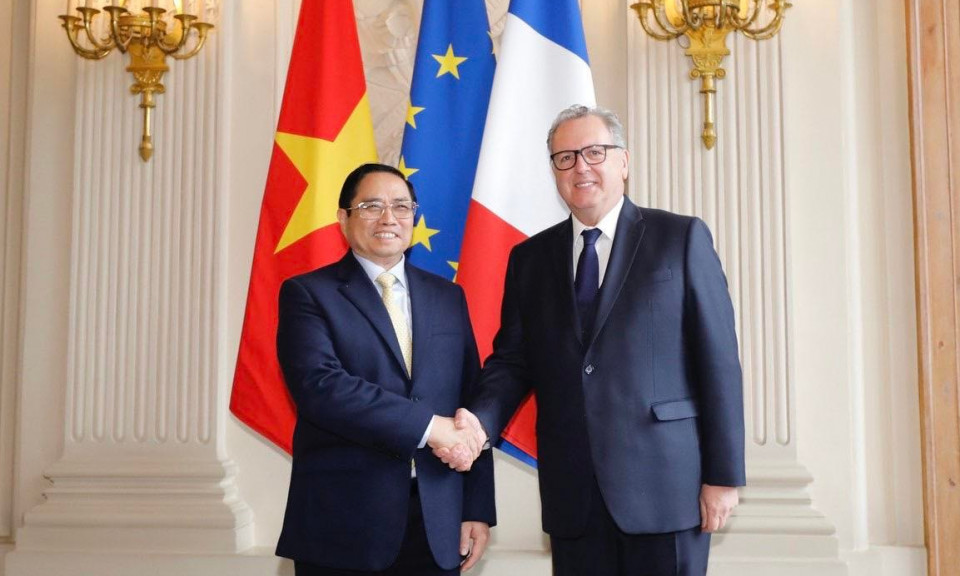 Thủ tướng Phạm Minh Chính hội kiến Chủ tịch Quốc hội Pháp Richard Ferrand
