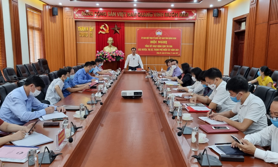 Giao ban công tác Mặt trận các địa phương cụm miền Tây