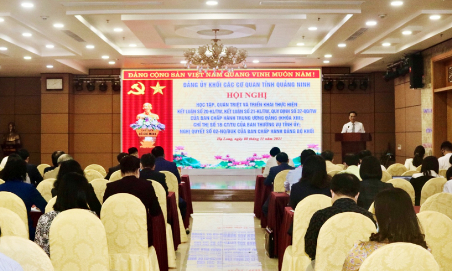 Đảng ủy Khối Các cơ quan tỉnh: Học tập, quán triệt, triển khai các nghị quyết, chỉ thị, kết luận