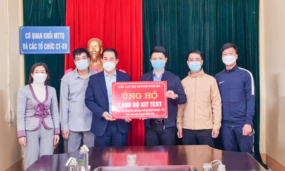 Đầm Hà: Tiếp nhận 1.000 bộ kit test nhanh Covid-19 