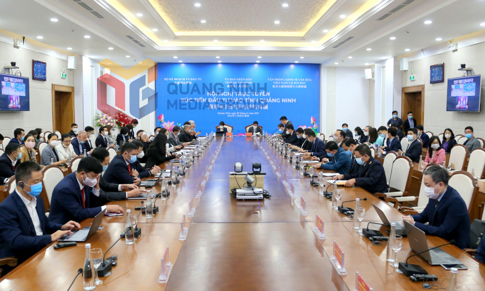 Hội nghị xúc tiến đầu tư vào tỉnh Quảng Ninh với các nhà đầu tư Đài Loan (Trung Quốc), tháng 11-2021