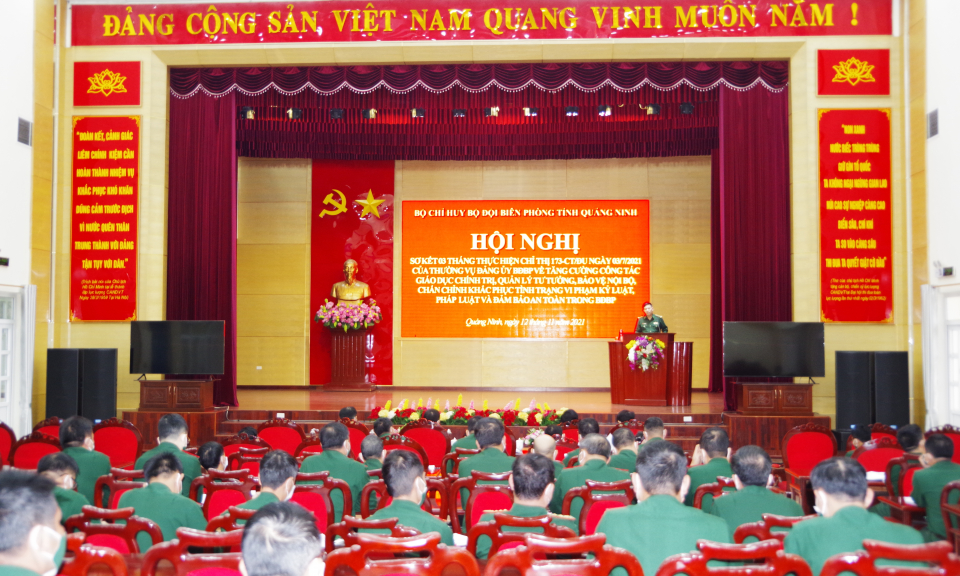 BĐBP tỉnh: Sơ kết thực hiện Chỉ thị 173-CT/ĐU
