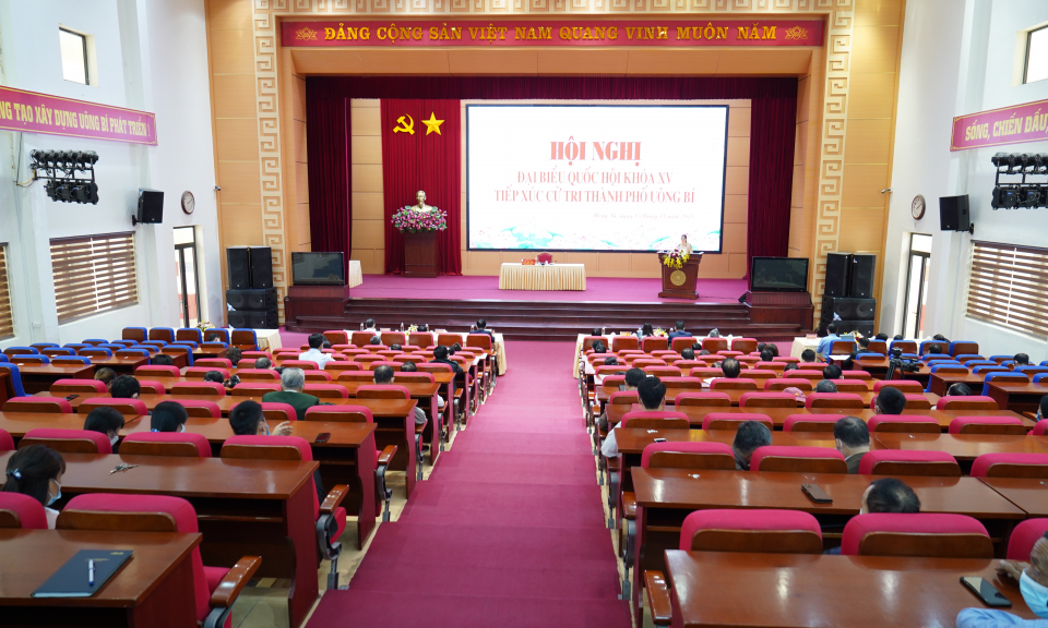 ĐBQH tiếp xúc cử tri TP Uông Bí sau Kỳ họp thứ 2, Quốc hội khóa XV
