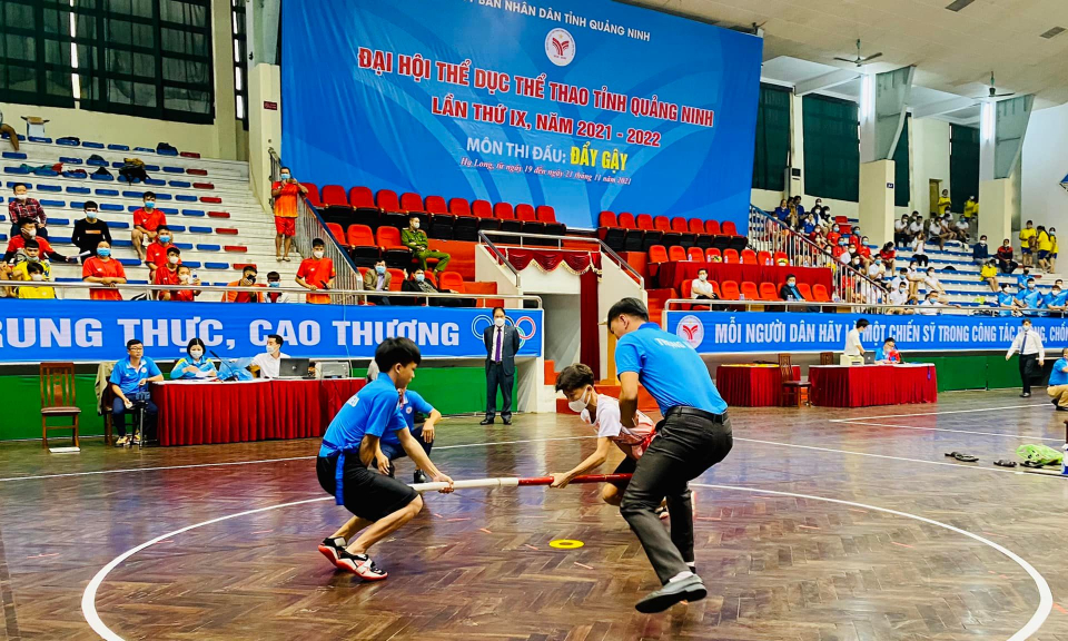 Khai mạc Giải Đẩy gậy, Đại hội TDTT tỉnh Quảng Ninh lần thứ IX, năm 2021 - 2022