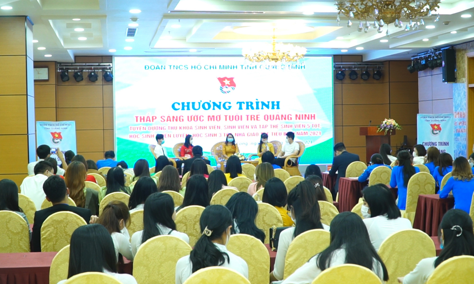 Tỉnh Đoàn: Tổ chức chương trình Thắp sáng ước mơ tuổi trẻ Quảng Ninh 2021