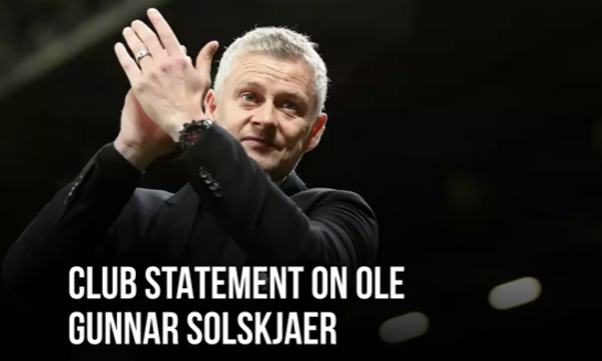 Man Utd thông báo chia tay Solskjaer