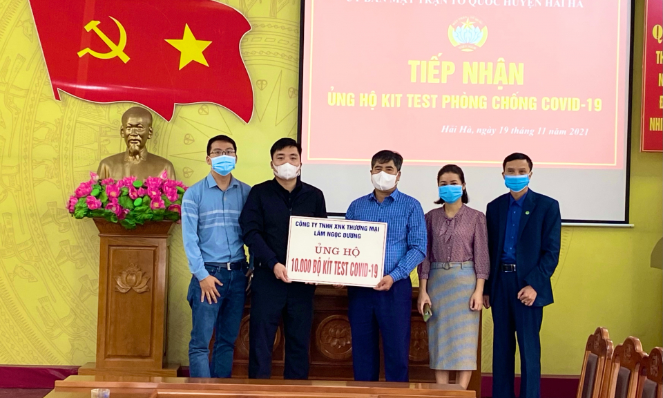 Hải Hà tiếp nhận 21.183 bộ kit test Covid-19