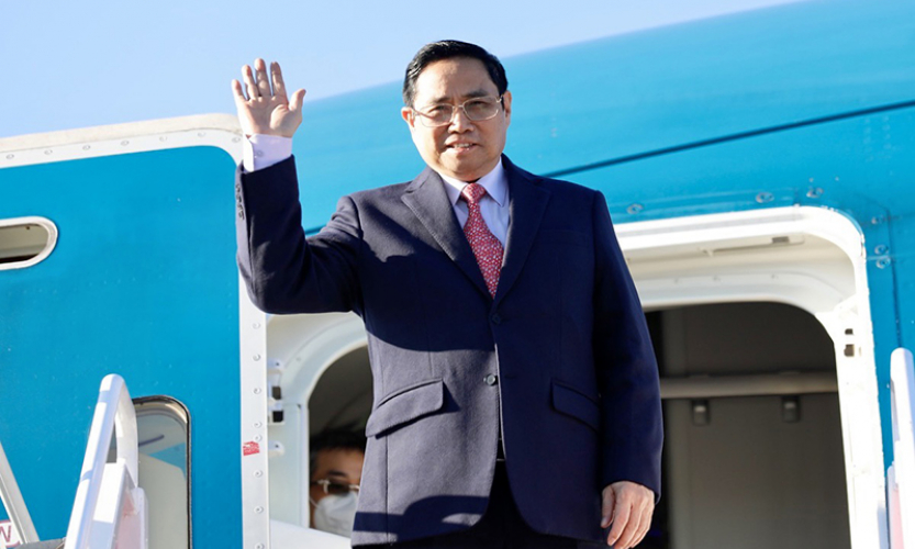 PM Pham Minh Chinh leaves for official visit to Japan