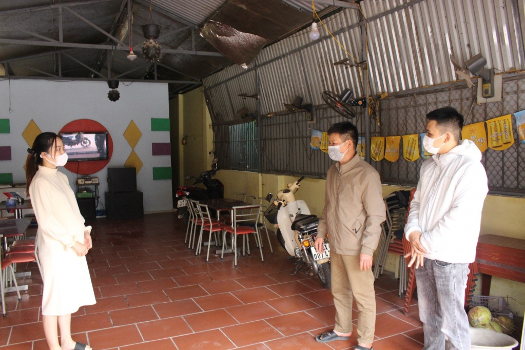 Công tác quản lý, cách ly F1 tại nhà.