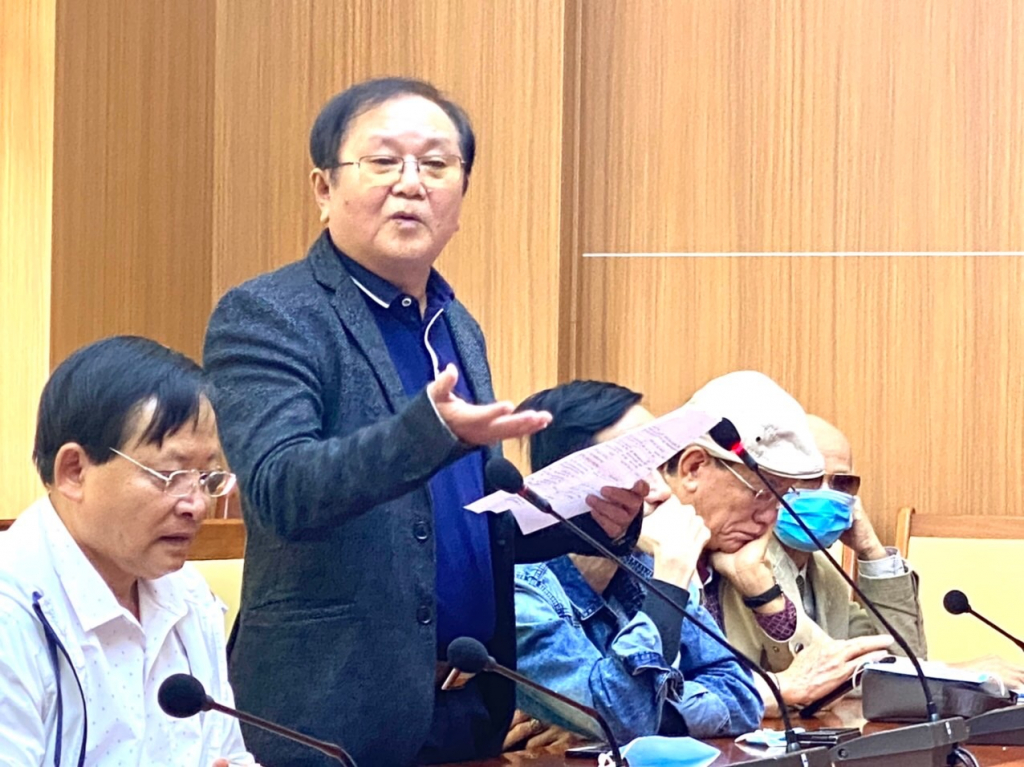 Nhạc sĩ Lê Nguyên Thêm hăng hái tham gia công tác xã hội.