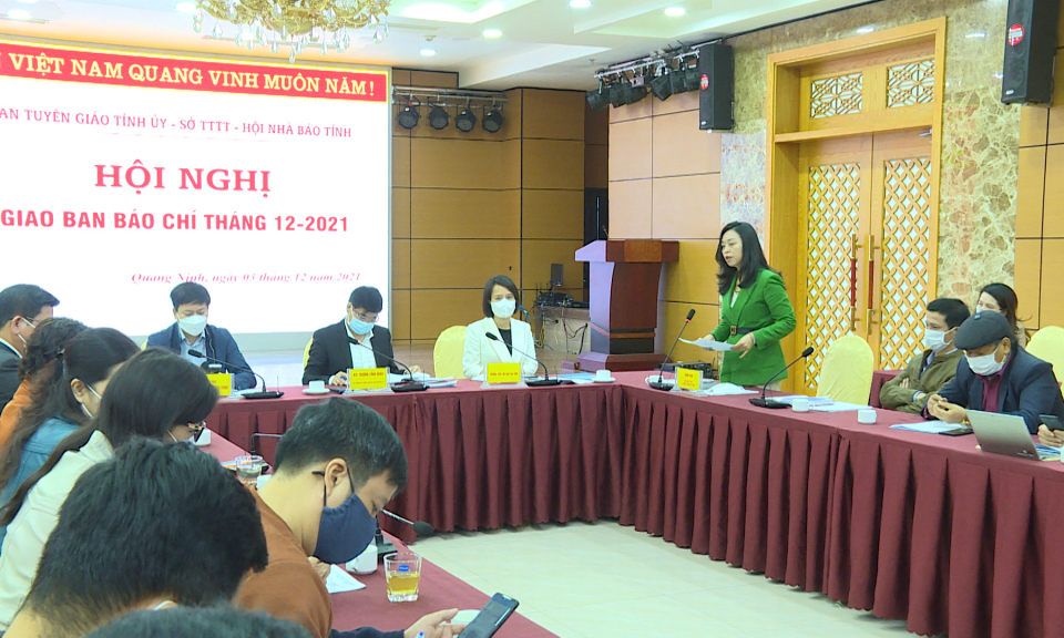 Hội nghị giao ban báo chí tháng 12/2021