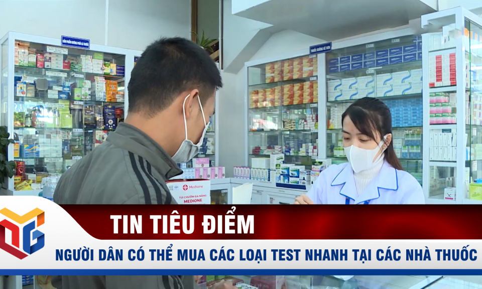 Người dân có thể mua các loại test nhanh tại các nhà thuốc