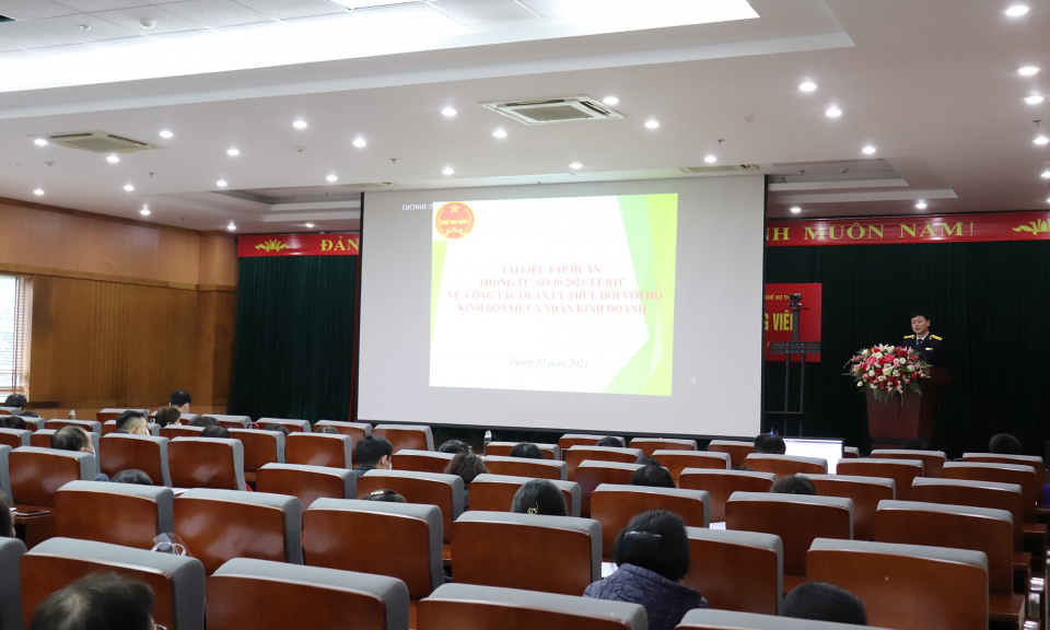 Cục Thuế tỉnh Quảng Ninh tập huấn ứng dụng quản lý hóa đơn điện tử cho hộ, cá nhân kinh doanh