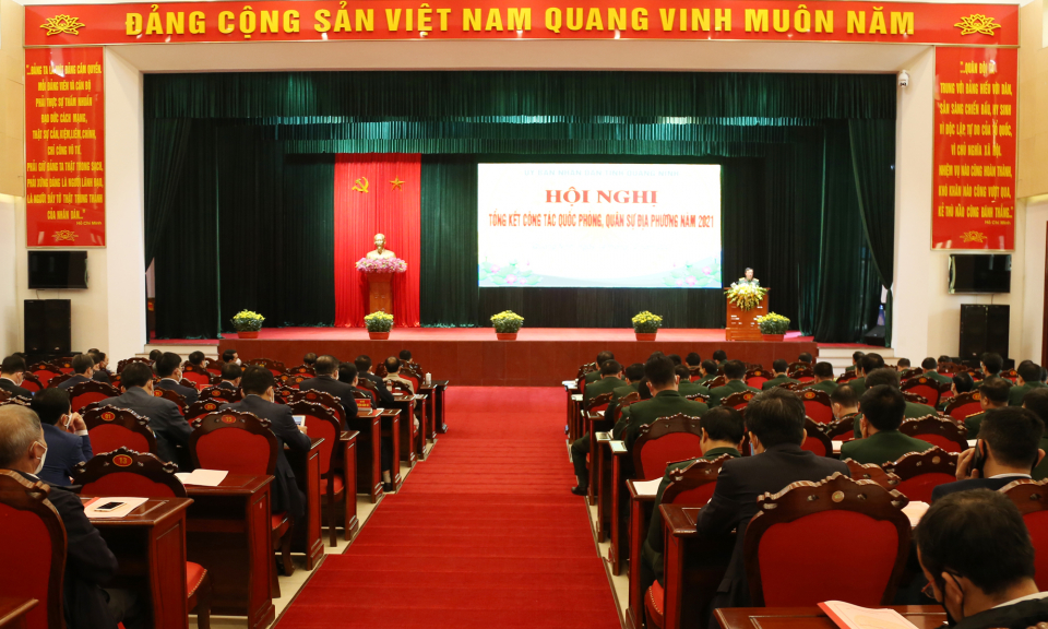 UBND tỉnh Quảng Ninh tổng kết công tác quốc phòng, quân sự địa phương năm 2021