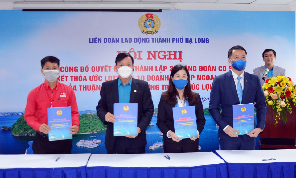 TP Hạ Long: Ra mắt 20 công đoàn cơ sở