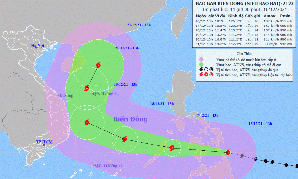 Thủ tướng Chính phủ chỉ đạo ứng phó khẩn cấp với siêu bão RAI