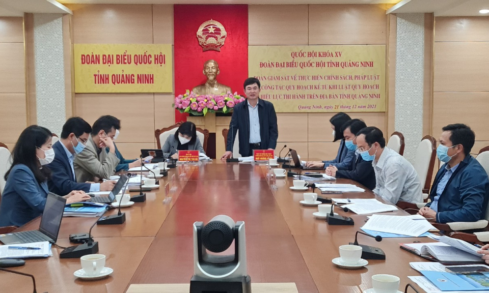 Đoàn ĐBQH tỉnh giám sát chuyên đề việc thực hiện chính sách, pháp luật về công tác quy hoạch
