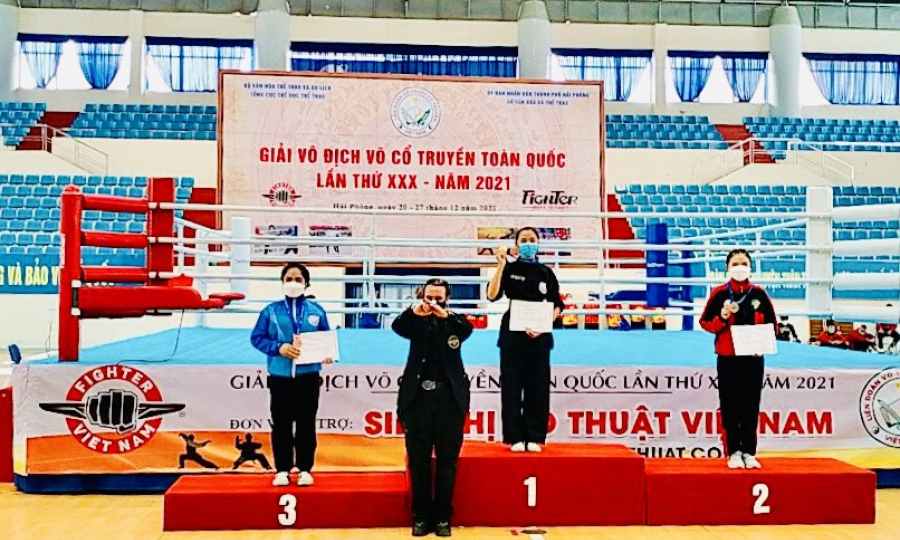 Quảng Ninh giành 7 huy chương tại Giải vô địch Võ cổ truyền toàn quốc lần thứ XXX năm 2021
