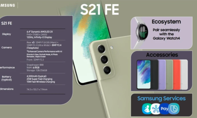 Galaxy S21 FE lộ toàn bộ cấu hình