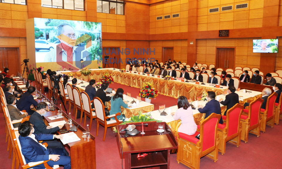Hội thảo khoa học "Hợp nhất các cơ quan báo chí, thông tin cấp tỉnh từ thực tiễn hoạt động của Trung tâm Truyền thông tỉnh Quảng Ninh", tháng 12-2021