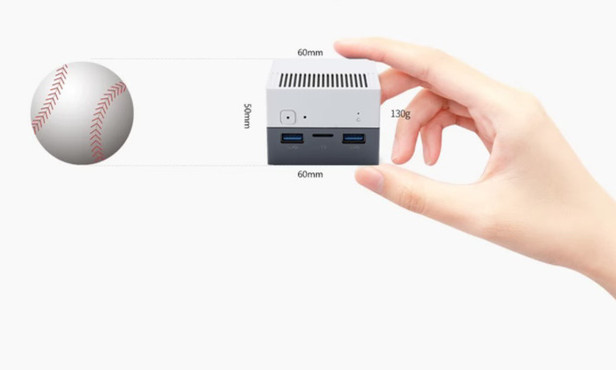 Siêu máy tính mini bé bằng bàn tay, hỗ trợ 4 màn đến 4K, chơi được game