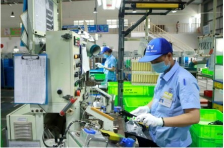 Production activities at Ohashi Tekko Vietnam Company, Bình Xuyên Industrial Park, Vĩnh Phúc City.