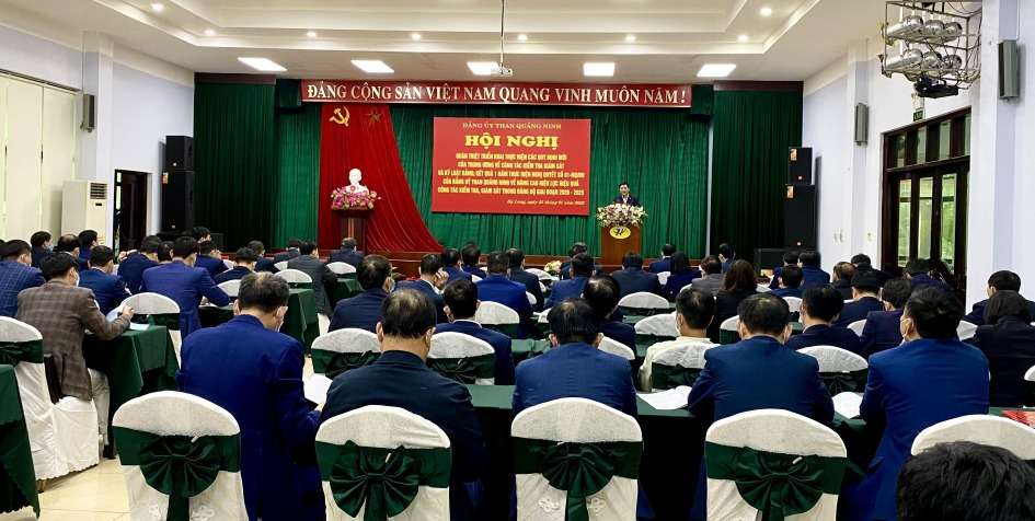 Ủy ban kiểm tra tỉnh ủy Quảng Ninh quán triệt Quy định số 22-QĐ/TW ngày 28/7/2021 của Ban Chấp hành Trung ương Đảng.