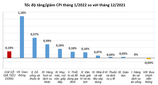 CPI trong thang Mot tang 0,19% do nhu cau sam Tet cua nguoi dan hinh anh 1