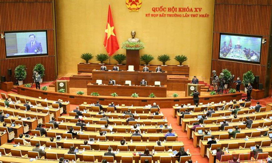 Thông cáo số 1, Kỳ họp bất thường lần thứ nhất, Quốc hội khóa XV