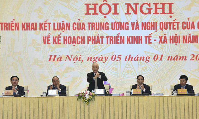 Chính phủ tổ chức Hội nghị tổng kết công tác năm 2021, triển khai nhiệm vụ, giải pháp chủ yếu năm 2022