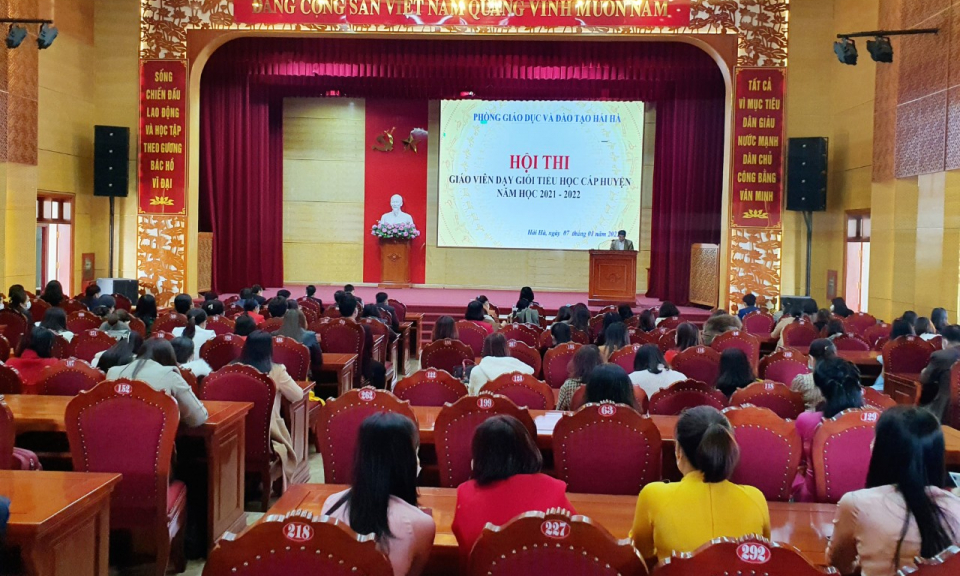 Hải Hà: Khai mạc hội thi giáo viên dạy giỏi cấp tiểu học, năm học 2021-2022