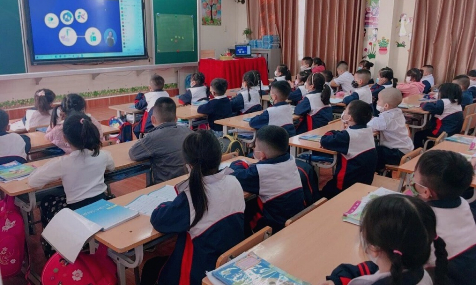 Phòng, chống dịch ở Trường Tiểu học Lý Thường Kiệt