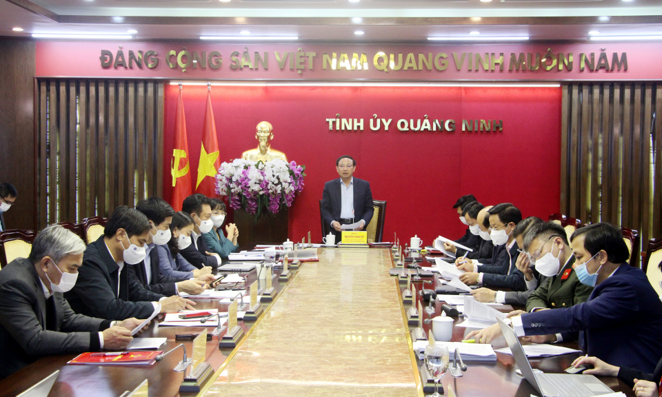 Hội nghị kiểm điểm tập thể, cá nhân các đồng chí Ủy viên BTV Tỉnh ủy