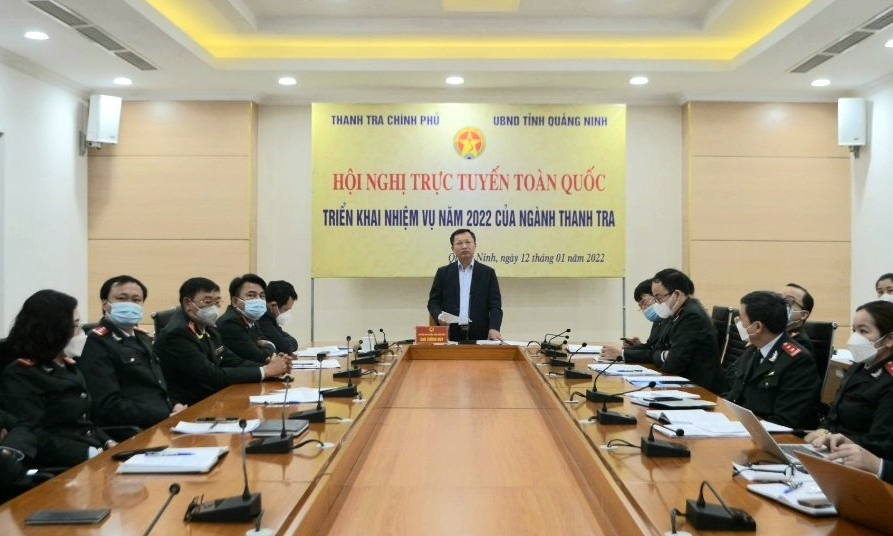 Quảng Ninh tham luận tại hội nghị toàn quốc triển khai nhiệm vụ ngành Thanh tra năm 2022