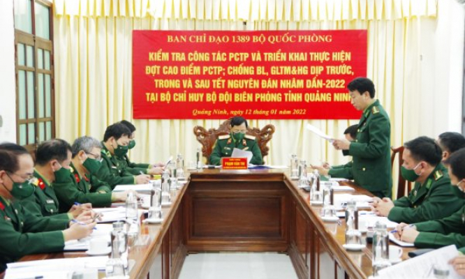 Ban Chỉ đạo 1389 Bộ Quốc phòng kiểm tra BĐBP tỉnh Quảng Ninh