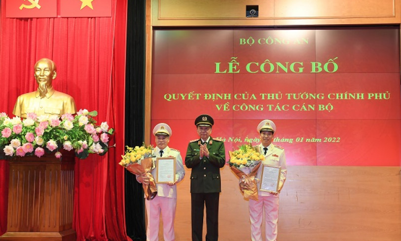 Trao Quyết định bổ nhiệm hai Thứ trưởng Bộ Công an