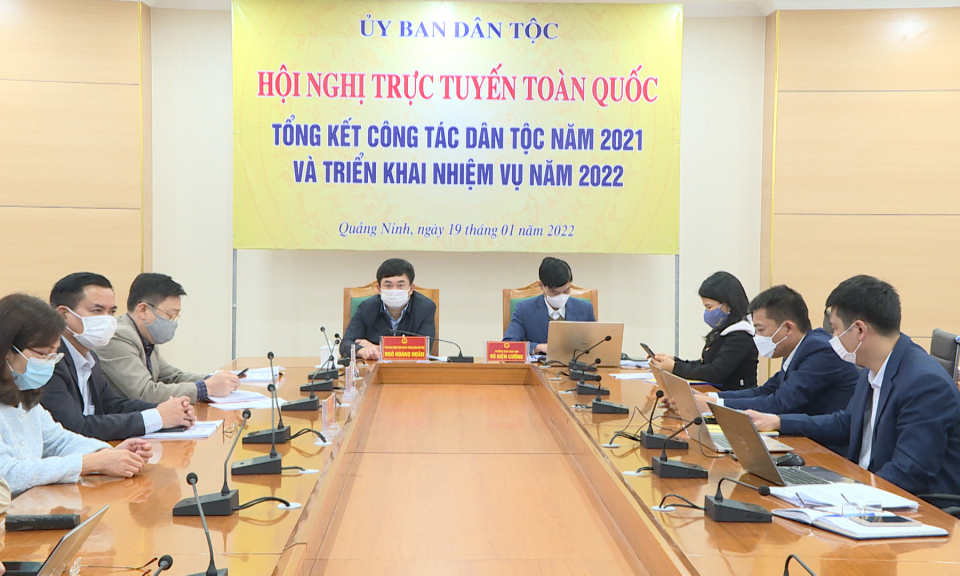 Hội nghị trực tuyến toàn quốc triển khai nhiệm vụ công tác dân tộc năm 2022