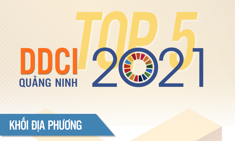 Top 5 bảng xếp hạng chỉ số DDCI Quảng Ninh năm 2021