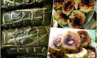 Độc đáo bánh chưng cơm lông