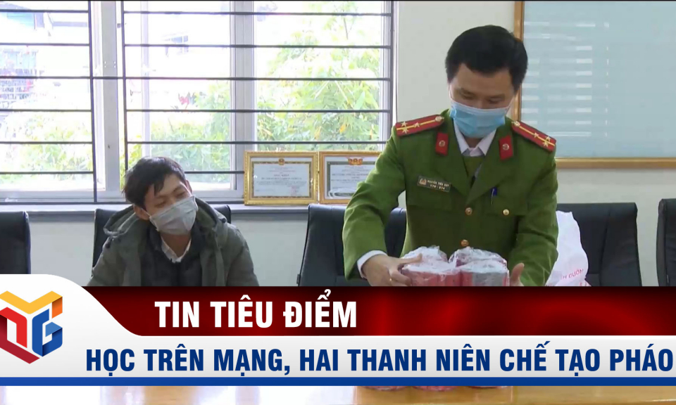 Học trên mạng, hai thanh niên tự chế pháo nổ