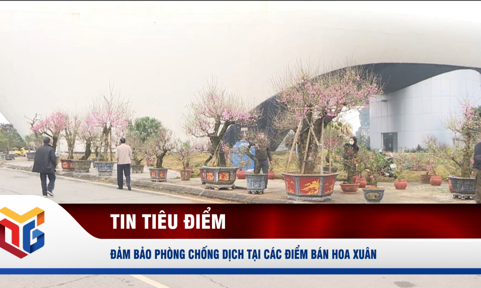 Đảm bảo phòng chống dịch tại các điểm bán hoa xuân