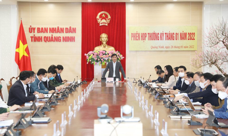 UBND tỉnh họp thường kỳ tháng 1