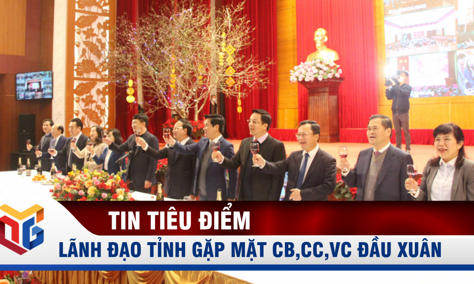 Lãnh đạo tỉnh gặp mặt CB,CC,VC đầu Xuân